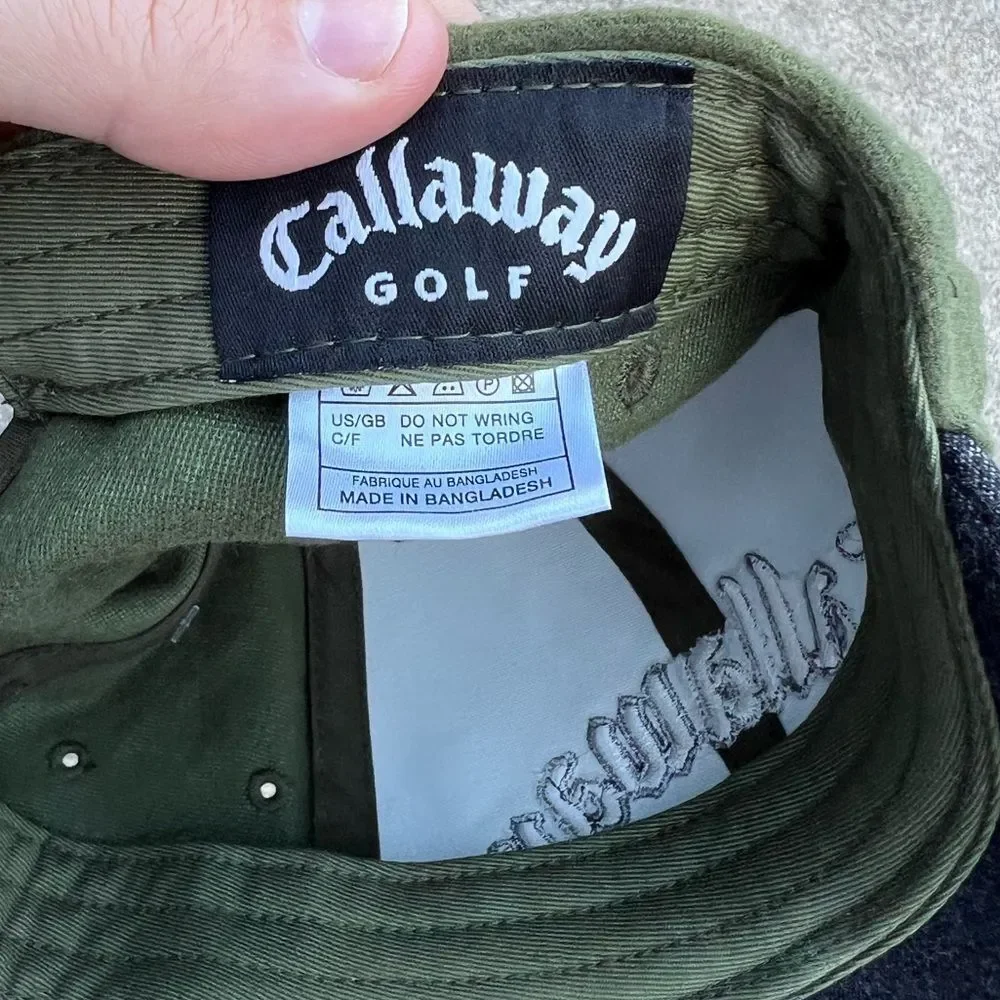 Vintage Callaway Golf Felt Strap Back Hat
